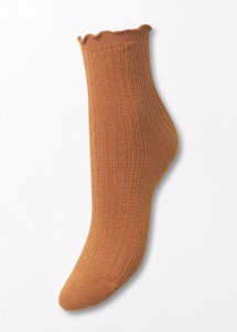  Olga crochet sock Warm sand Becksöndergaard