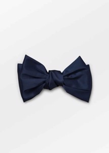 Satin Big Bow clip Navy Blue Becksøndergaard 