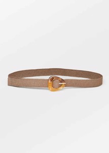 Solid thea belt Brown Becksøndergaard 