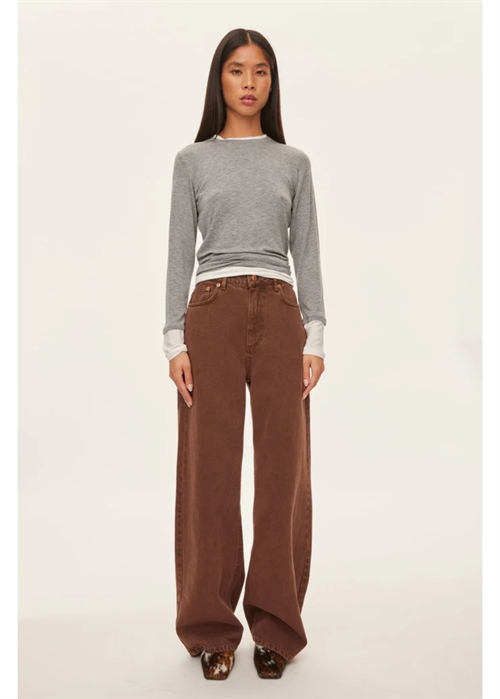 Bibi bluse Grey Mel. Oval Square 