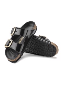 Arizona big buckle High Shine Black Birkenstock 