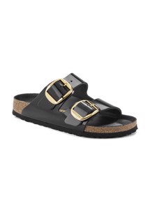 Arizona big buckle High Shine Black Birkenstock 