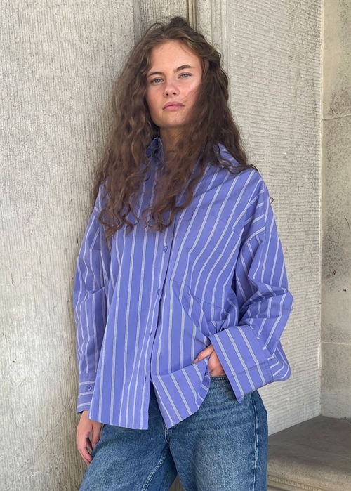 Fie skjorte Lavender Stripe Boii Studios 