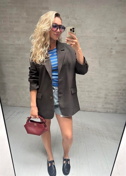 Solvej blazer Espresso Boii Studios 