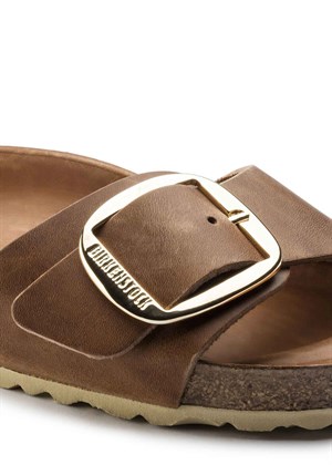 Madrid Big Buckle LEOI sandal Cognac Birkenstock 