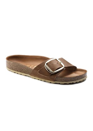 Madrid Big Buckle LEOI sandal Cognac Birkenstock 