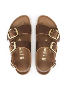 Milano big buckle sandal Cognac Birkenstock 