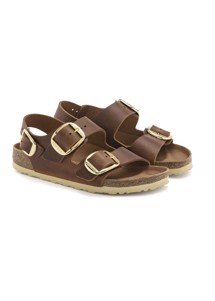 Milano big buckle sandal Cognac Birkenstock 