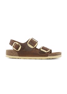 Milano big buckle sandal Cognac Birkenstock 