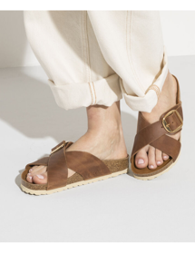 Siena Big buckle FL sandal Cognac Birkenstock 