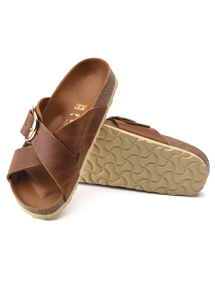 Siena Big buckle FL sandal Cognac Birkenstock 