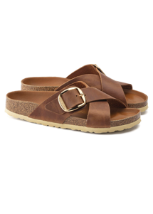 Siena Big buckle FL sandal Cognac Birkenstock 