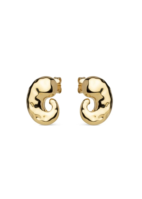 Carya studs Forgyldt Enamel 