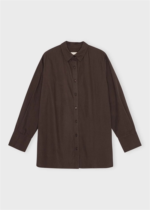 Clean poplin skjorte dark Brown Moshi Moshi 