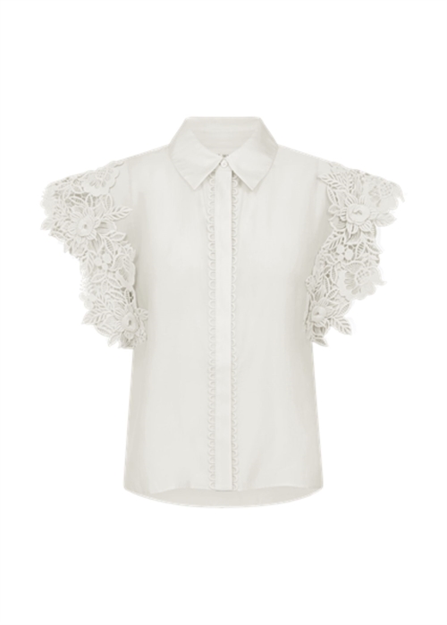 Molly 3D lace skjorte top Jet Stream Copenhagen Muse 