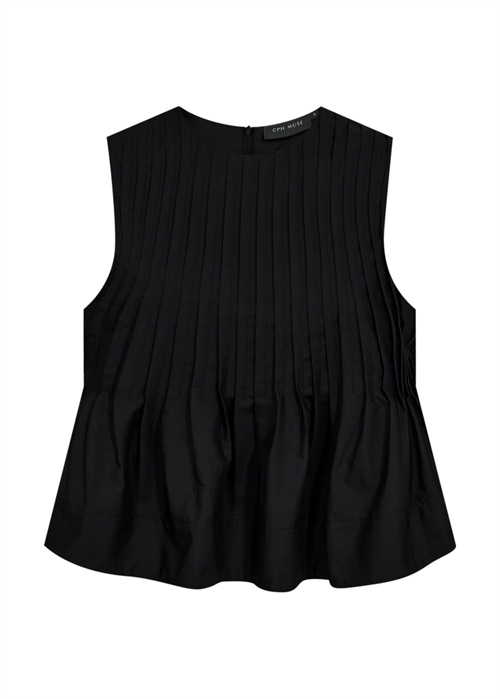 Pleat top Sort Copenhagen Muse 