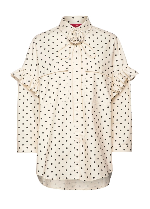Flower skjorte Black Dot Cras