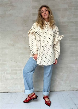 Flower skjorte Black Dot Cras