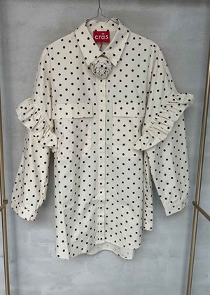 Flower skjorte Black Dot Cras