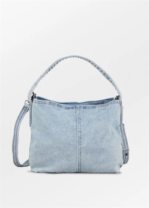 Washed denima fraye small bag Denim Becksøndergaard