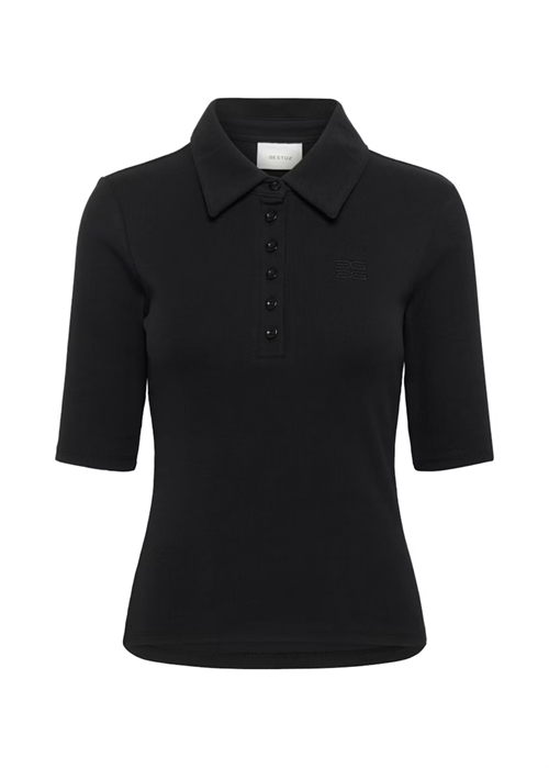 Drew polo bluse Black Gestuz 