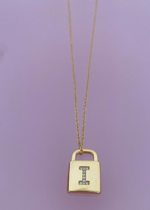 Lock letters necklace I Emm Cph 