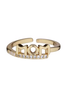 Mom zirkonia ring Gold Emm Cph 
