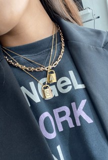 Lock letters necklace B Emm Cph 