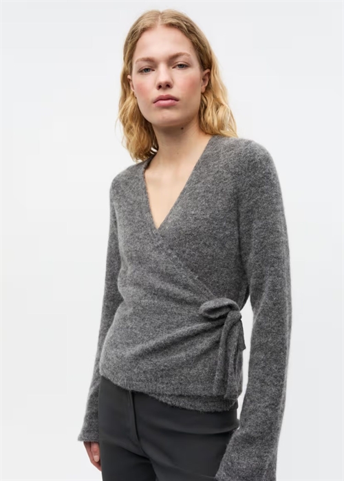 Enada ls v-n knit 7216 Dark Grey Mel. Envii