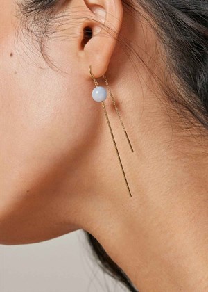 Aga earring Light Blue Enamel 