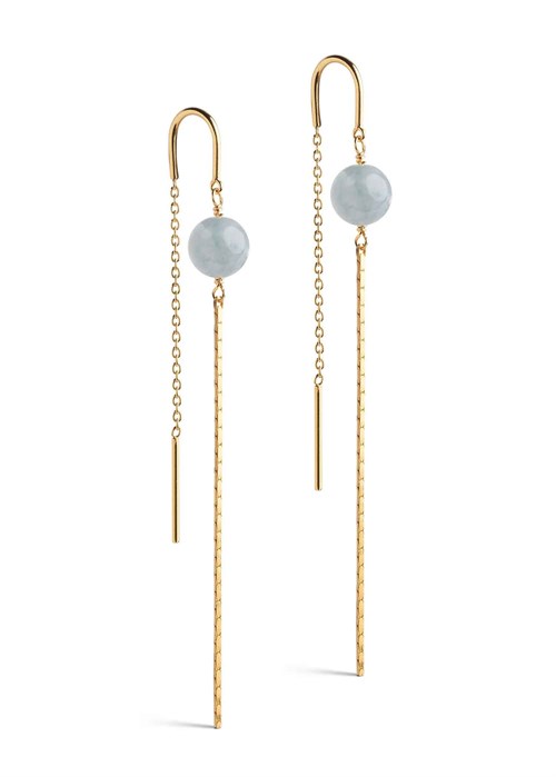 Aga earring Light Blue Enamel 