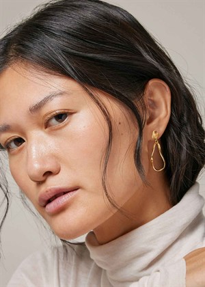 Aloma small earring Forgyldt Enamel 