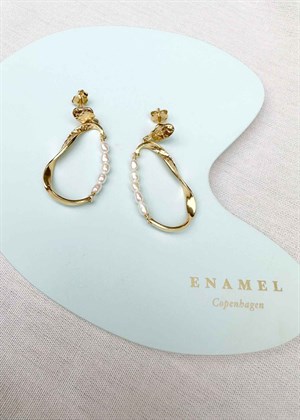 Aloma small pearl earring Enamel 