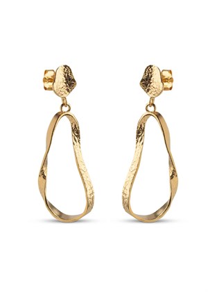 Aloma small earring Gold Enamel 