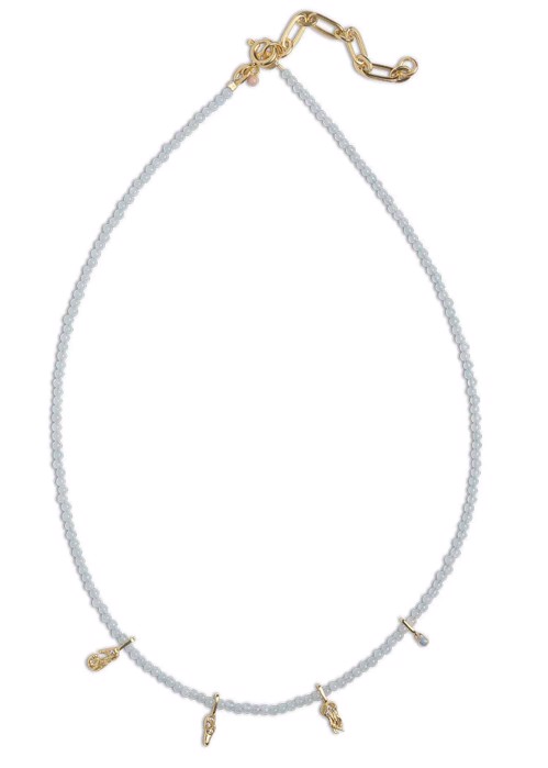 Bahama necklace Aquamarine Enamel 