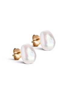 Baroque Pearl studs Baroque Pearl Enamel 