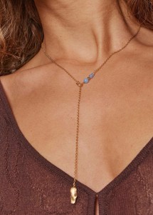 Blanca necklace Blue Enamel 