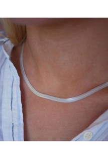 Carla necklace Silver Enamel 