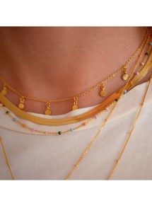 Carla necklace Forgyldt Enamel 