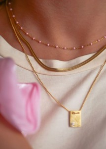 Caroline necklace Forgyldt Enamel 