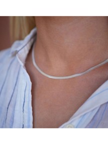 Caroline necklace Silver Enamel 