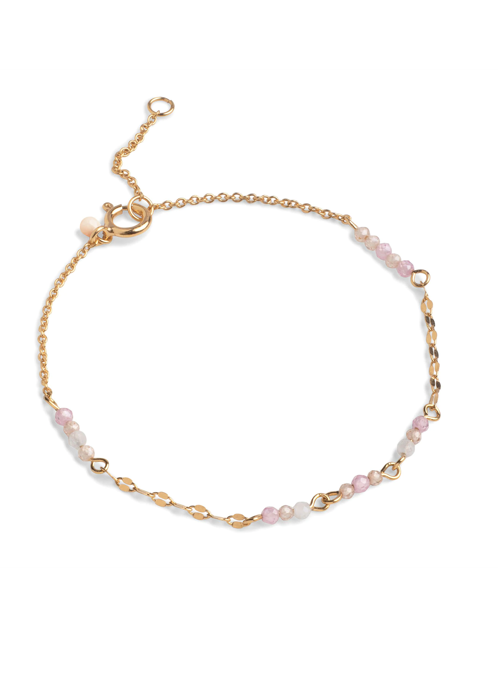 Claire bracelet Moonstone/Rose Pink/Light Champagne Enamel 
