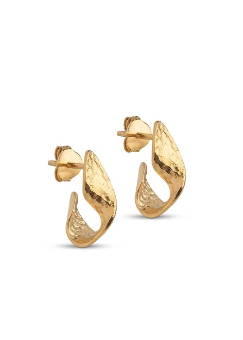 Daia hoops Gold Enamel 