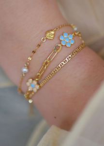 Elie bracelet Gold Enamel 