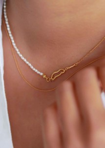 Juliana necklace Pearl Enamel 