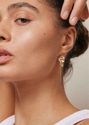 Kim earring Gold Enamel 