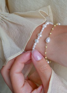 Lola Perlita bracelet Lemone/Pearl Enamel 