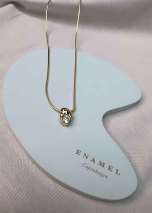 Masha necklace Clear Enamel 