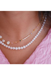 Pearlie necklace Enamel 