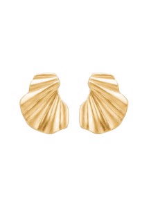 Wave earrings Forgyldt Enamel 